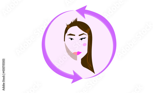 Transgender LGBTQIA+ female and male clipart png