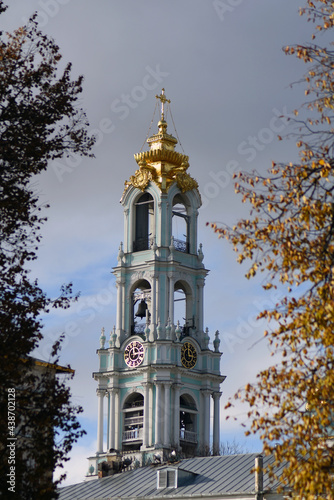 View of the Trinity Sergius Lavra. Poopular touristic landmark, UNESCO World Heritage Site. photo