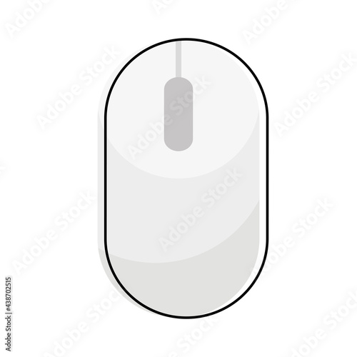 Isolated white mouse