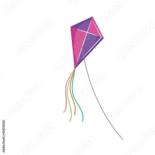 purple kite flying