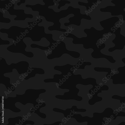 dark military camouflage. vector seamless print. army camouflage for clothing or printing