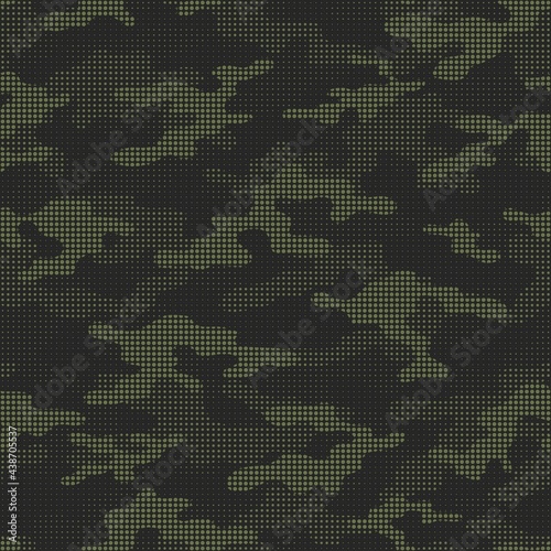 green military camouflage. vector seamless print. army camouflage for clothing or printing