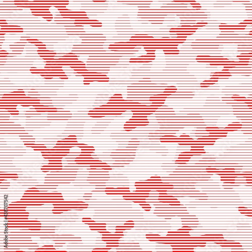 modern military red vector camouflage print, seamless pattern for clothing headband or print. camouflage from pols