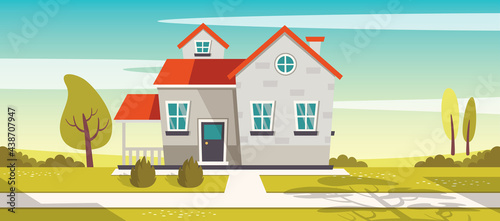 Exterior Design With Flat Building