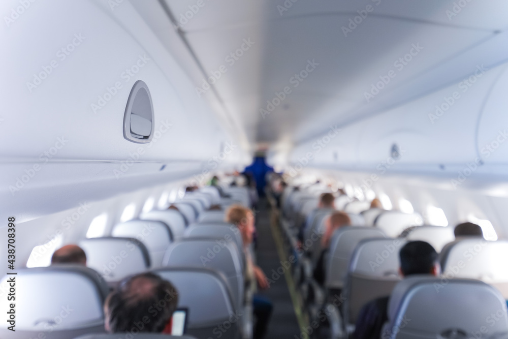 Fototapeta premium 飛行機 機内