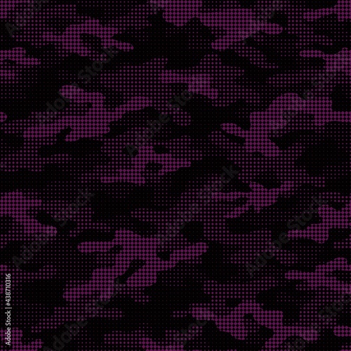 pink modern military vector camouflage print, seamless pattern for clothing headband or print