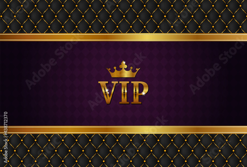 Luxury black background with golden beads. Seamless vector illustration. Vip background. Casino background.
