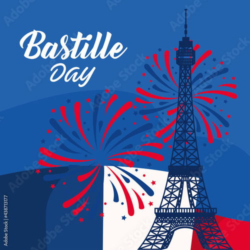 Bastille day eiffel tower