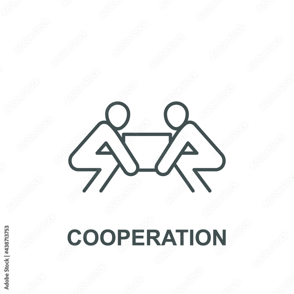 Teamwork discussion partner, Friendship partnership caring and working together. Business project collaboration. Cooperation icon. Vector illustration. Design on white background. EPS 10 Teamwork discussion partner, Friendship partnership caring and working together. Business project collaboration. Cooperation icon. Vector illustration. Design on white background. EPS 10