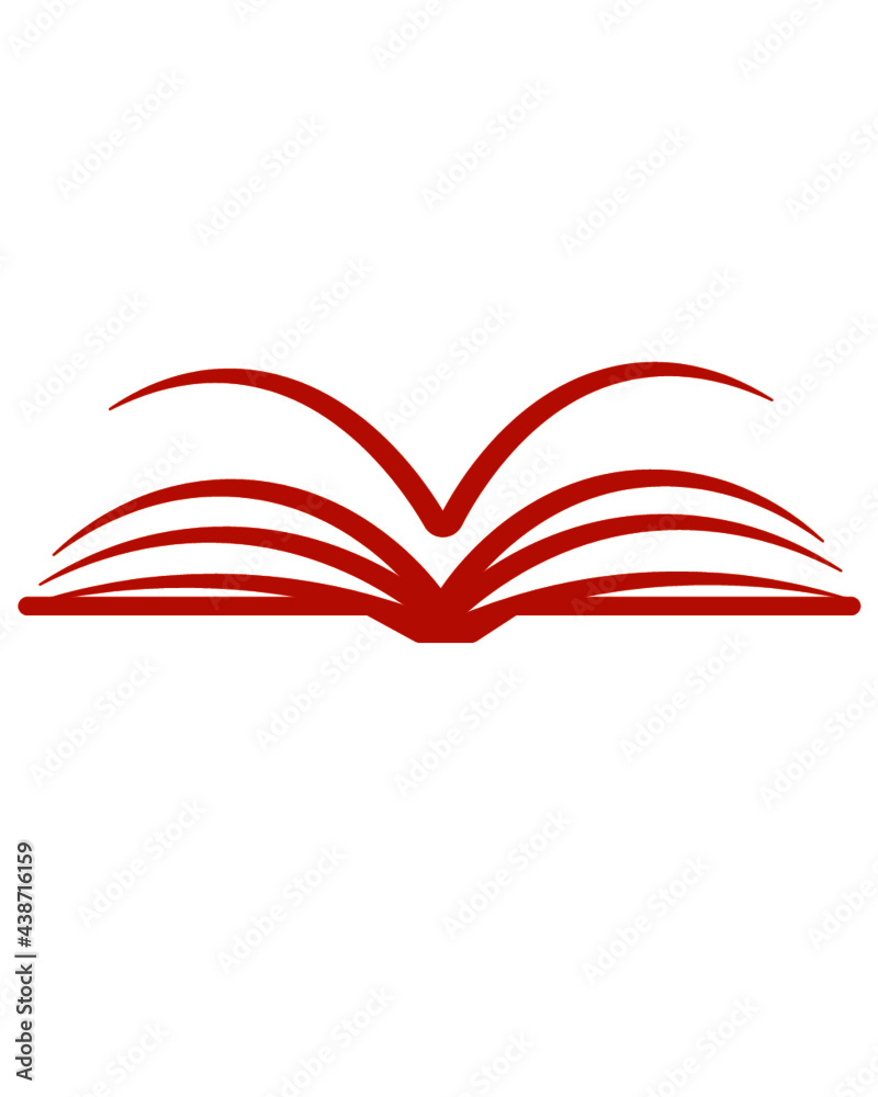 Obraz premium Open book and bird vector