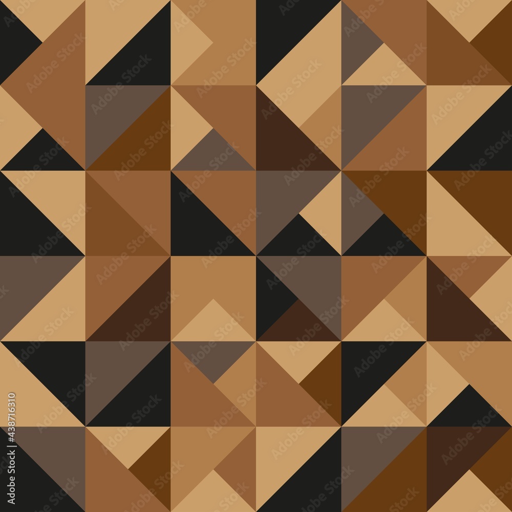 brown Geometric minimalistic pattern with a simple shape. Abstract vector design for advertising branding, web banner, business and wallpaper.