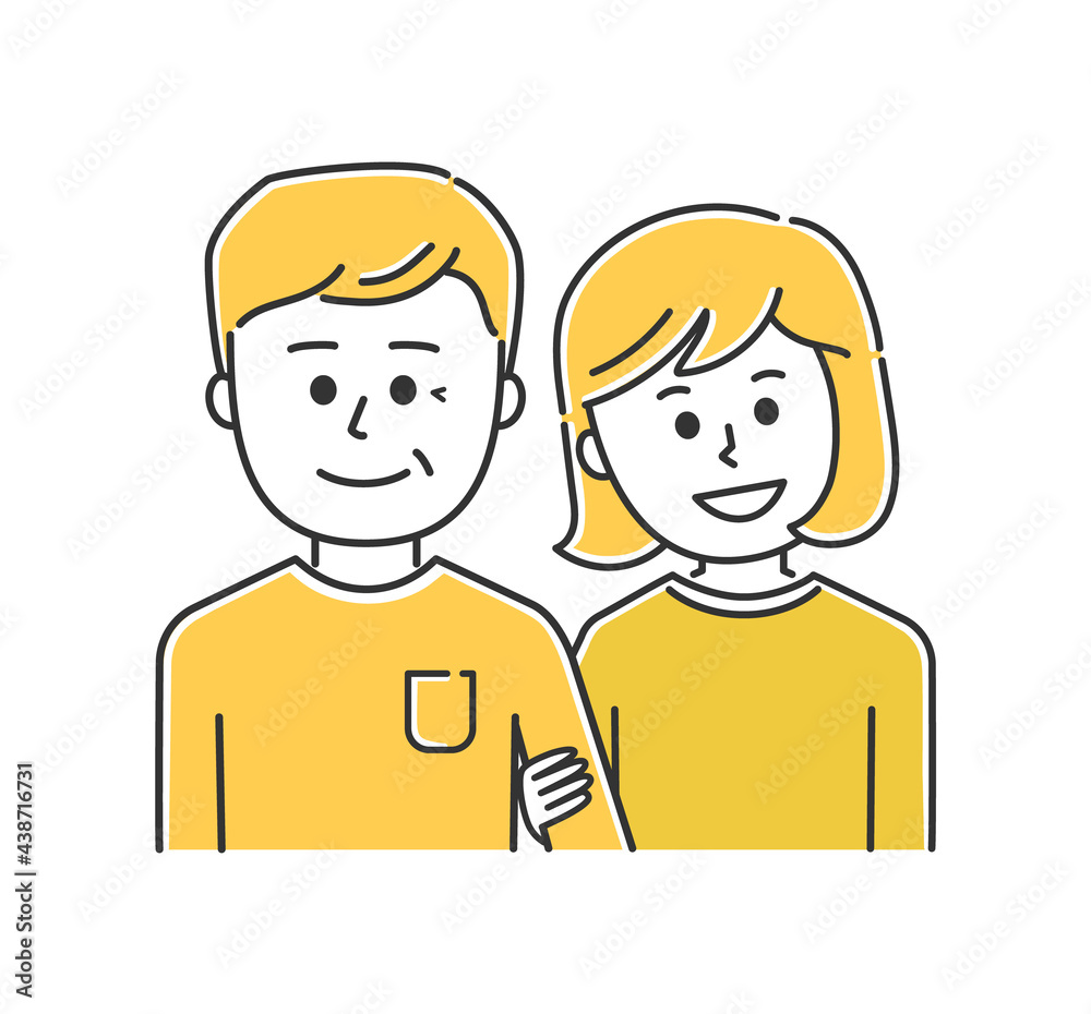 Couples with a large age gap. Vector illustration isolated on white background. Couples with a large age gap. Vector illustration isolated on white background.