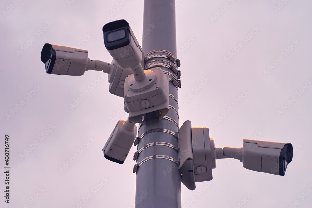 Video cameras outdoor video surveillance of people