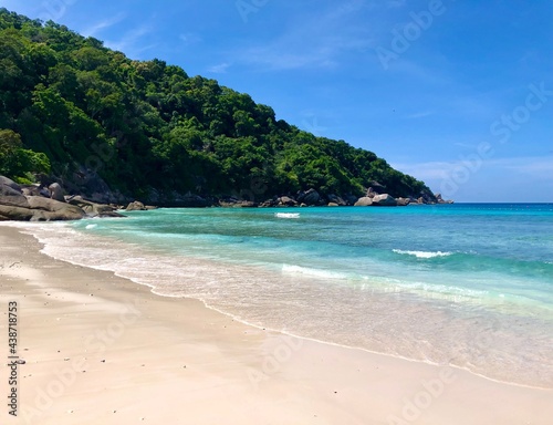 Beauty of Similan islands national park in Phang Nga, Thailand. Tropical beach with crystal clear water. © Belezapoy