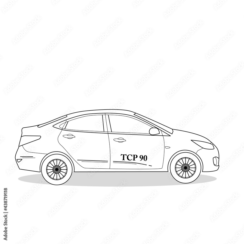 Fototapeta premium car illustration