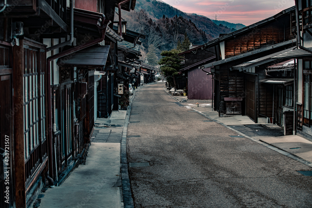 長野県塩尻市　奈良井宿の風景