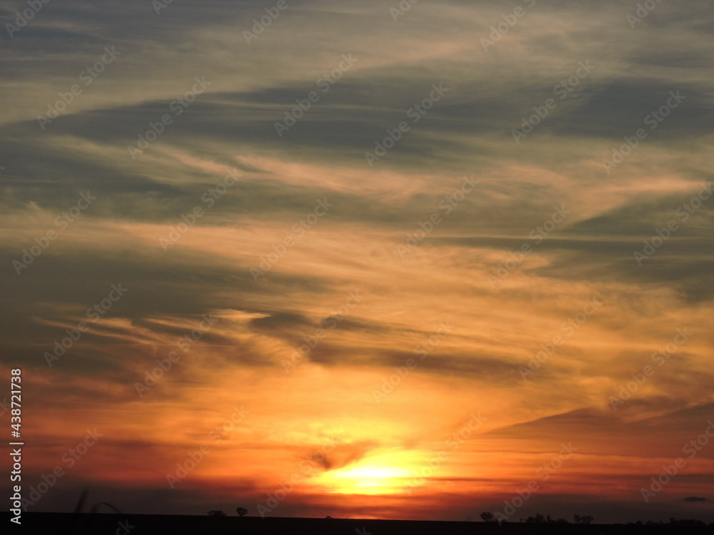 beautyfull landscape of bright and big sunset beautyfull landscape of bright and big sunset