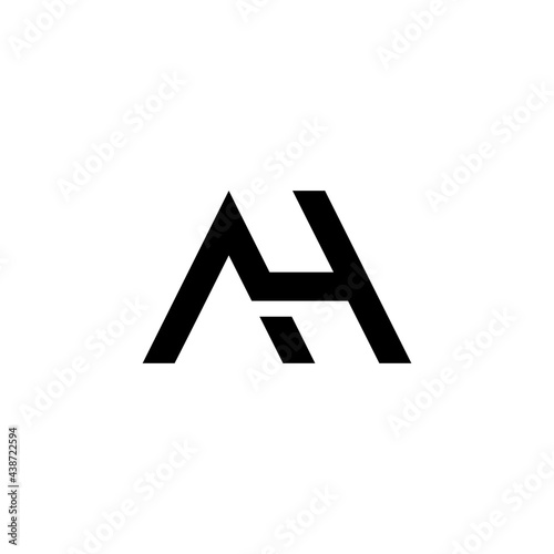 Free Download Alphabet letters monogram initials AH - GFXLoad
