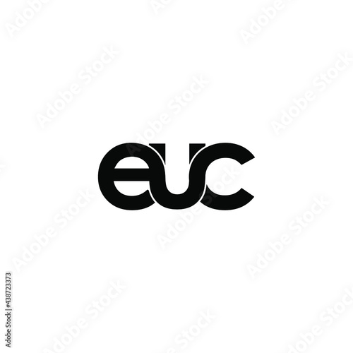 euc letter original monogram logo design