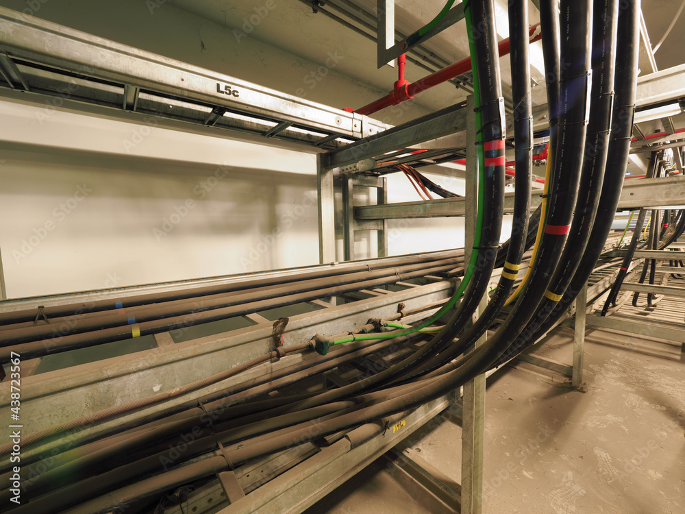Power cables and instrument cables were installed with cable trays in
