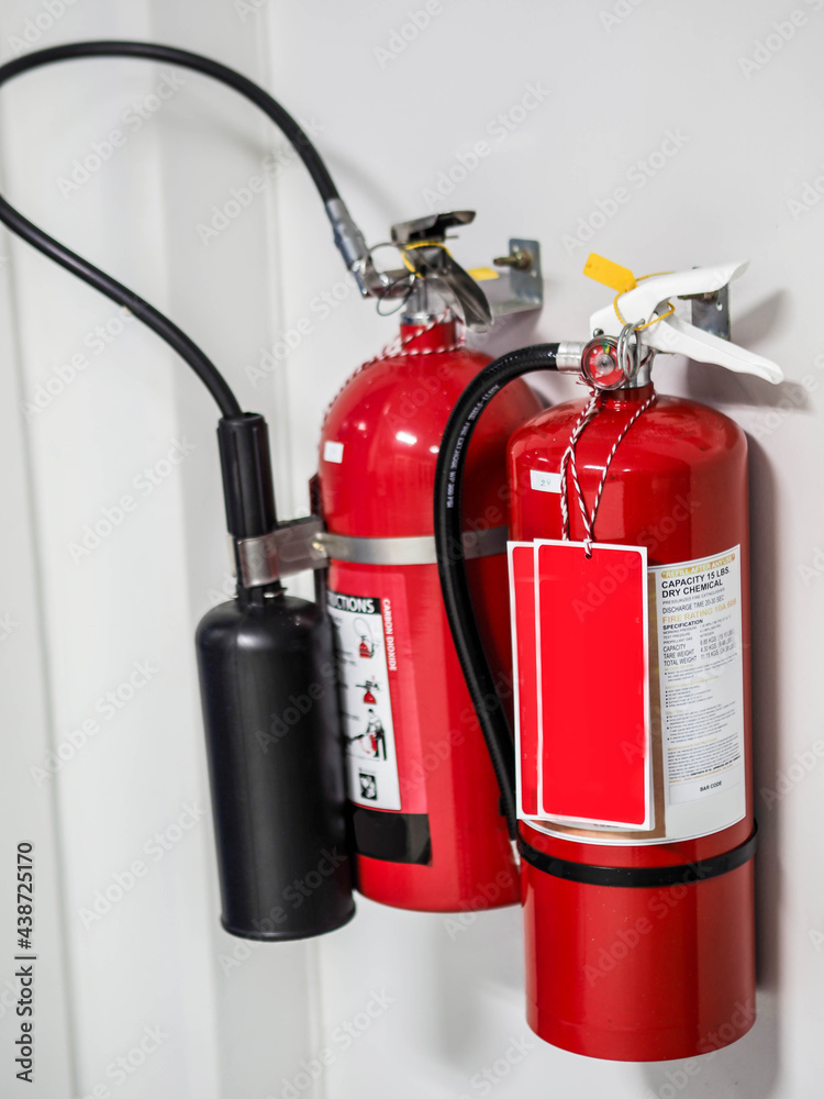 Obraz premium Fire extinguisher equipment in power plant.