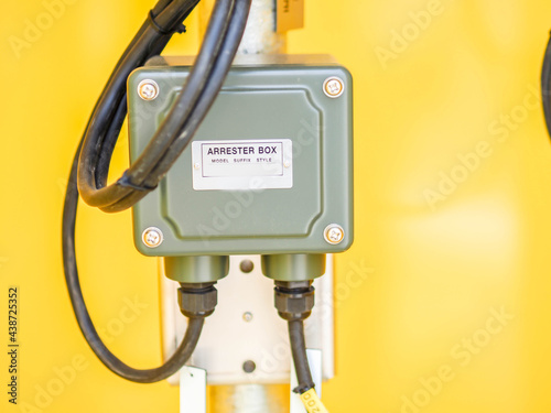 Arrestor systems for transmitter in power plant.