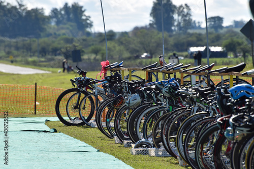 Obraz na plátně Muchas bicicletas