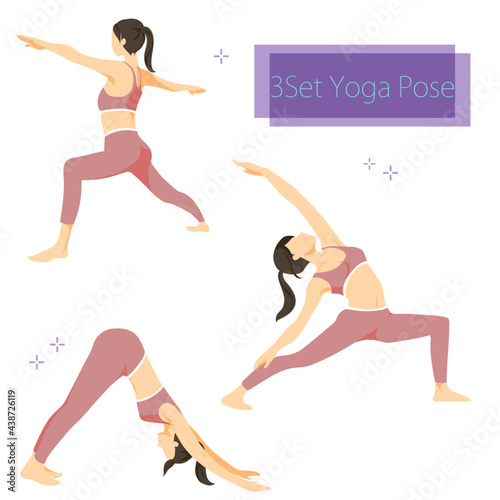 ヨガをする女性