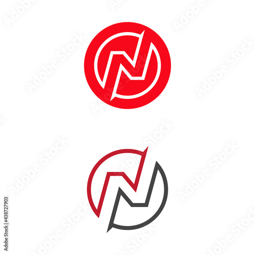 Free Download N Letter Logo Template vector icon illustration design - GFXLoad