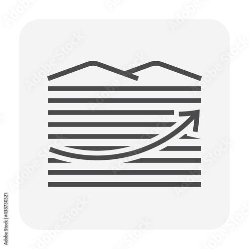 Real estate business and land investment icon set design, 64x64 perfect pixel and editable stroke.
