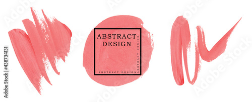 Absract design watercolor brush strokes composition hand drown