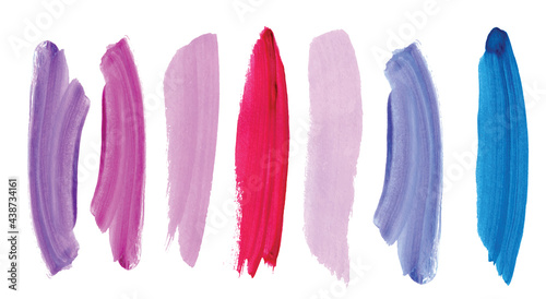 Watercolor brush strokes Abstract shape