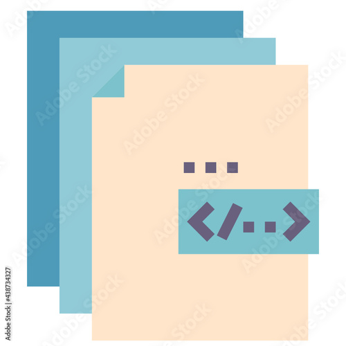 duplicate flat style icon