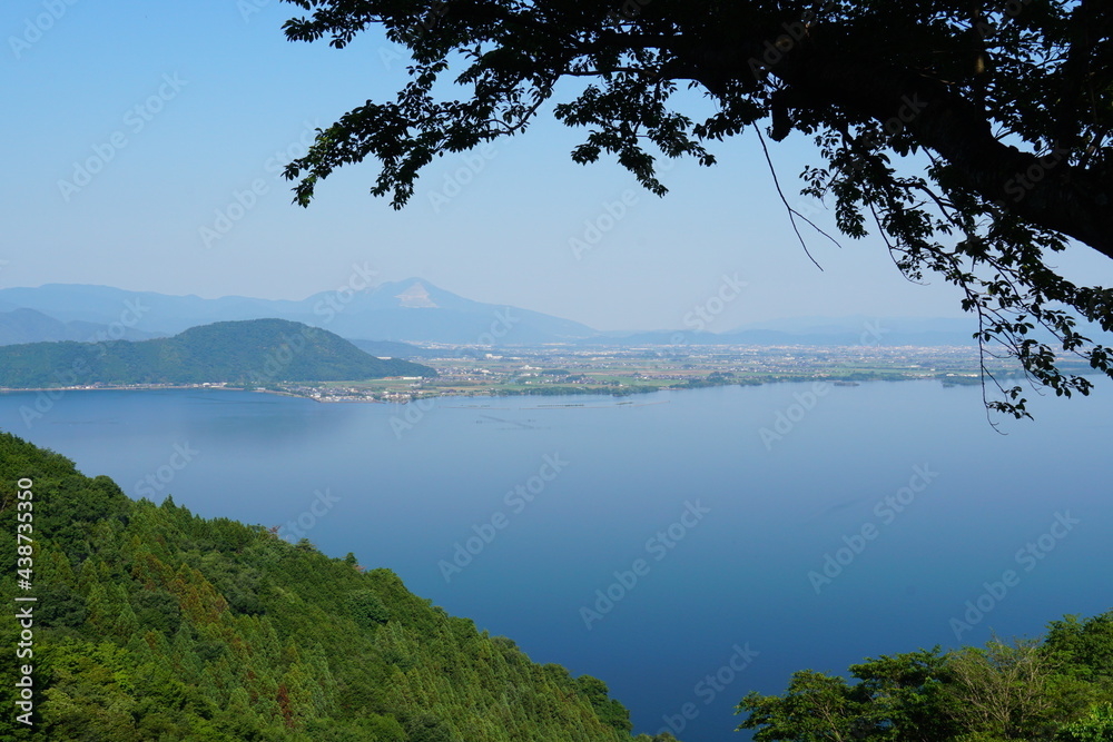 展望台から見た琵琶湖