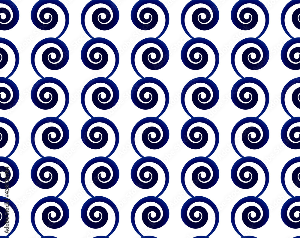 cute pattern blue and white