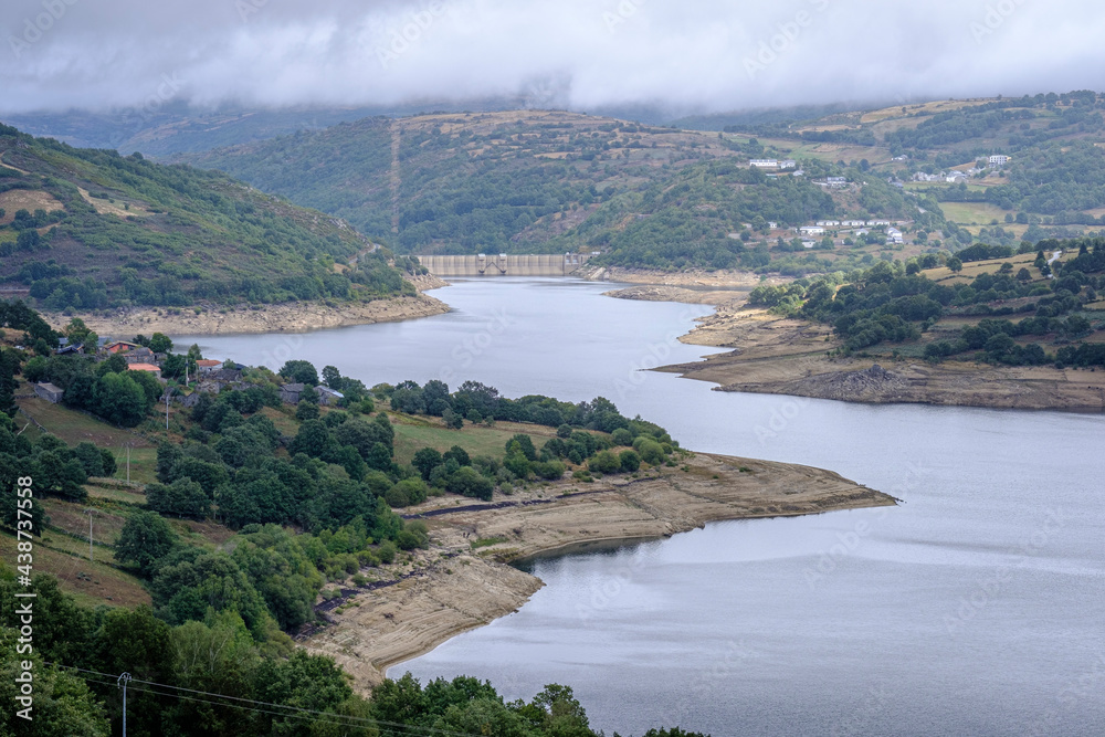 Reservoir in Chandrexa de Queixa, Ourense province in Spain.