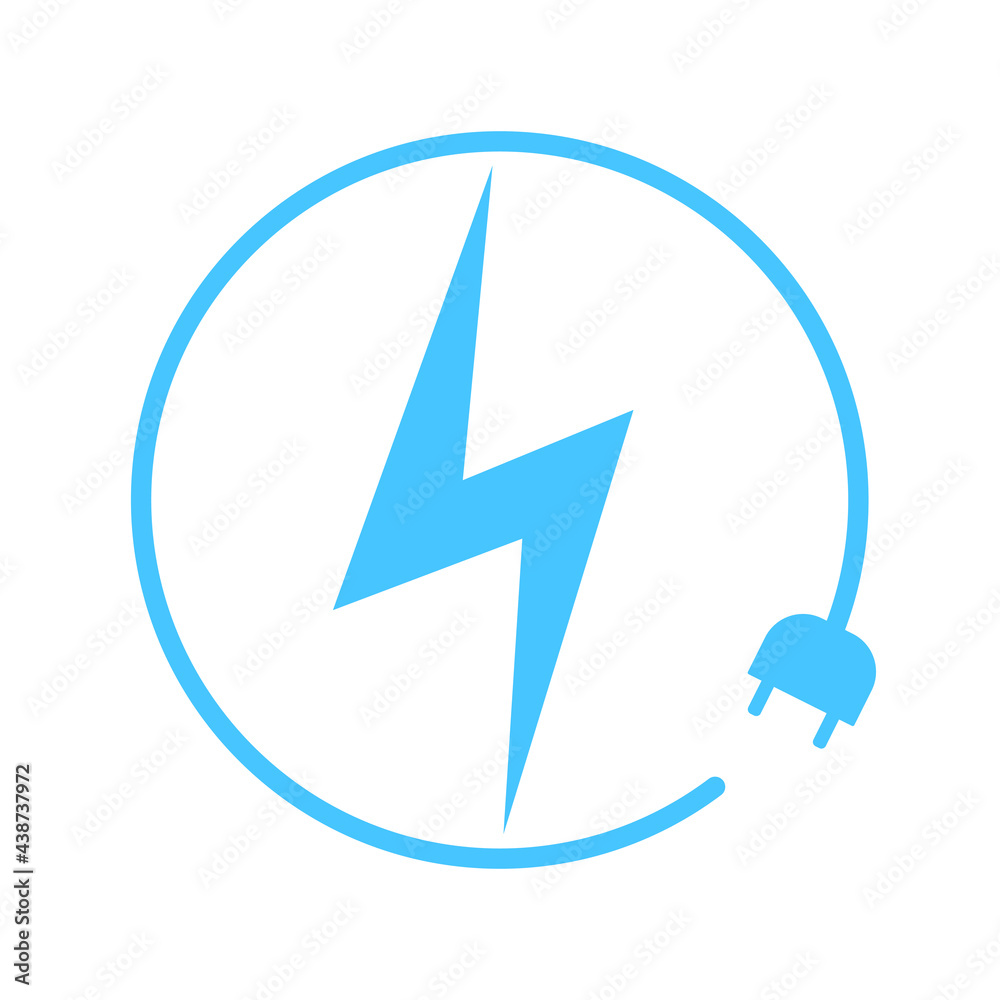 Electric car charging icon, graphic design template, lightning bolt. Charge for electric vehicles sign, vector illustration Electric car charging icon, graphic design template, lightning bolt. Charge for electric vehicles sign, vector illustration
