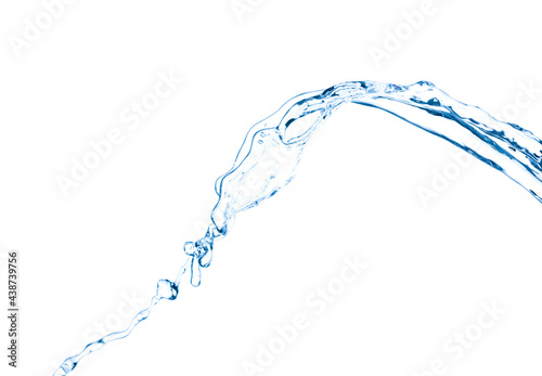 Splash of water on white background