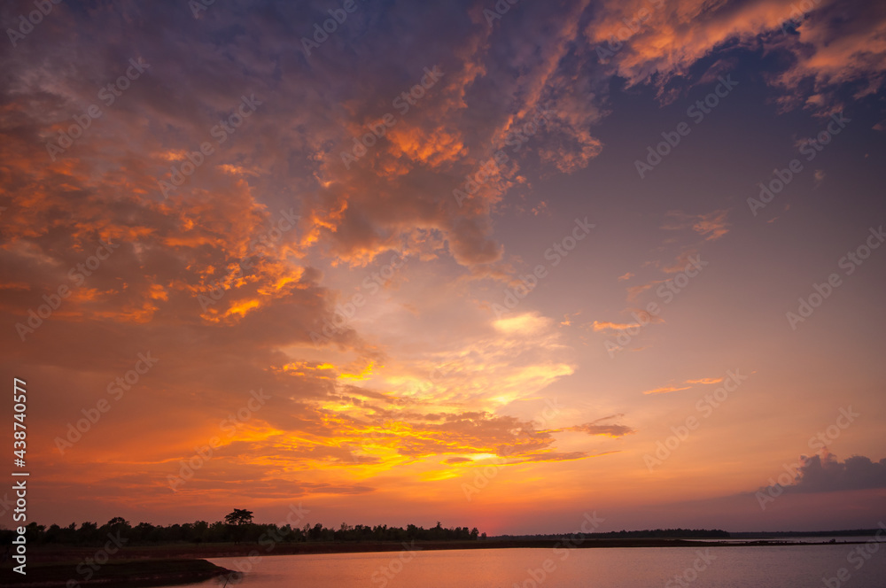 Beautiful twilight sky with cloud before sunset morning background image Beautiful twilight sky with cloud before sunset morning background image