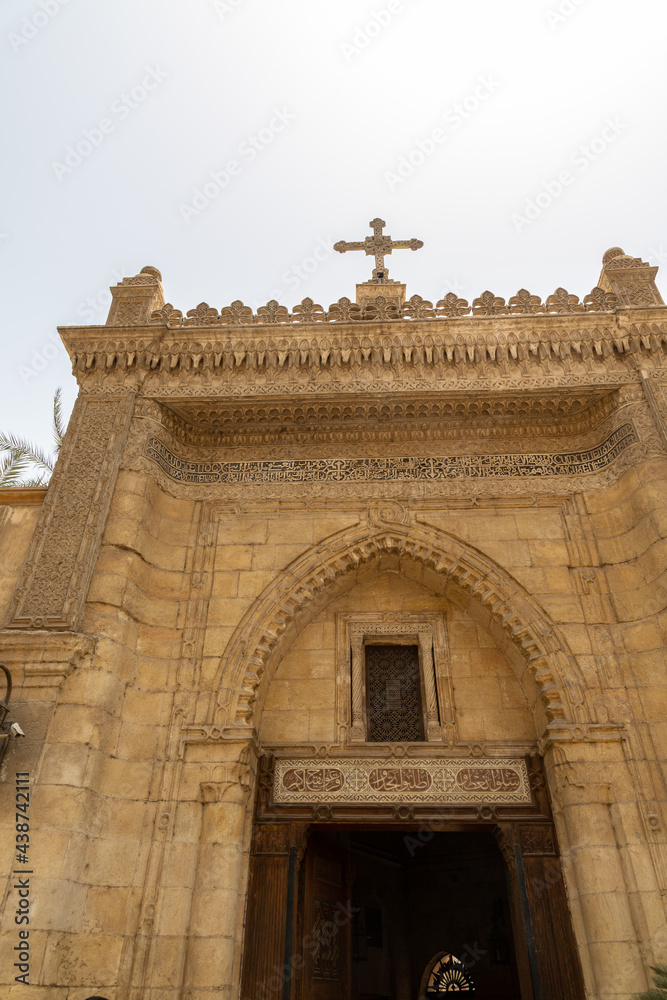 Obraz premium View to the church in old city (medina) of Cairo