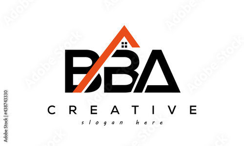 BBA letters real estate construction logo vector