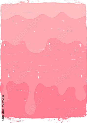 Melting ice cream, poster design template, tasty banner, vector illustration