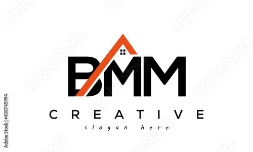 BMM letter real estate construction logo vector