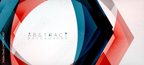 Vector color hexagons geometric abstract background
