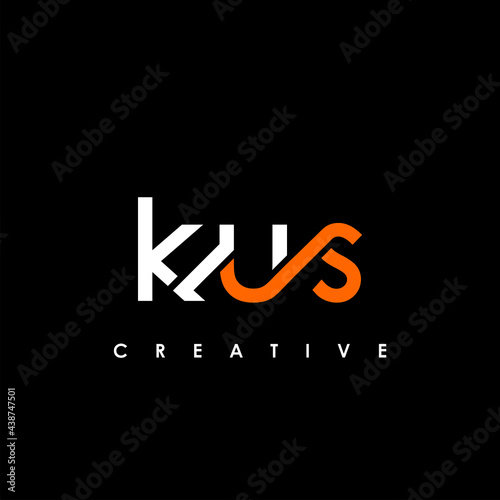 KUS Letter Initial Logo Design Template Vector Illustration photo