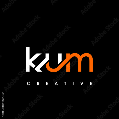 KUM Letter Initial Logo Design Template Vector Illustration