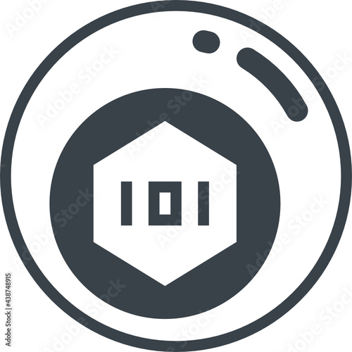 bubble glyph style icon