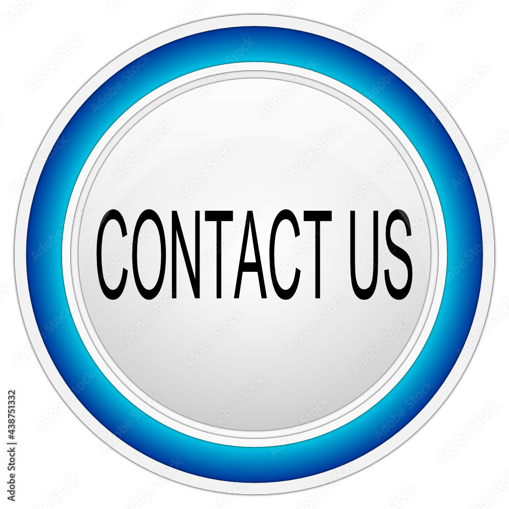 Contact us Button on white background - illustration Contact us Button on white background - illustration
