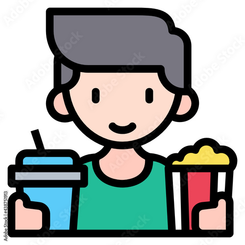 watching a movie