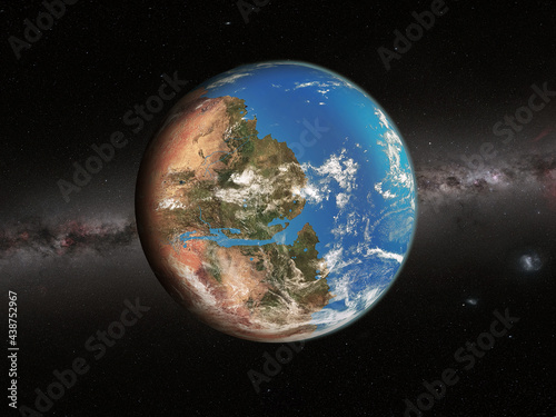 Fototapeta Naklejka Na Ścianę i Meble -  Artist view of the terraforming Mars planet